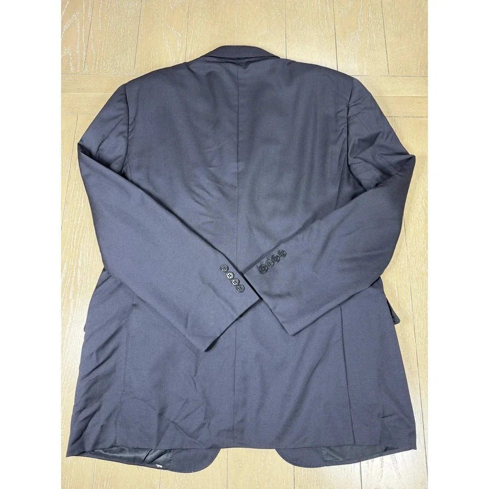 Canali Blazer Mens 42R Blue Wool Classic Fit Two Button Suit Jacket‎ Made Italy